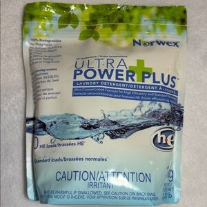 Norwex Ultra Power Plus Laundry Detergent - Blue and White
